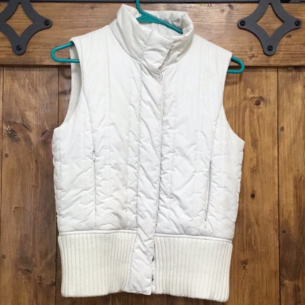 White down vest